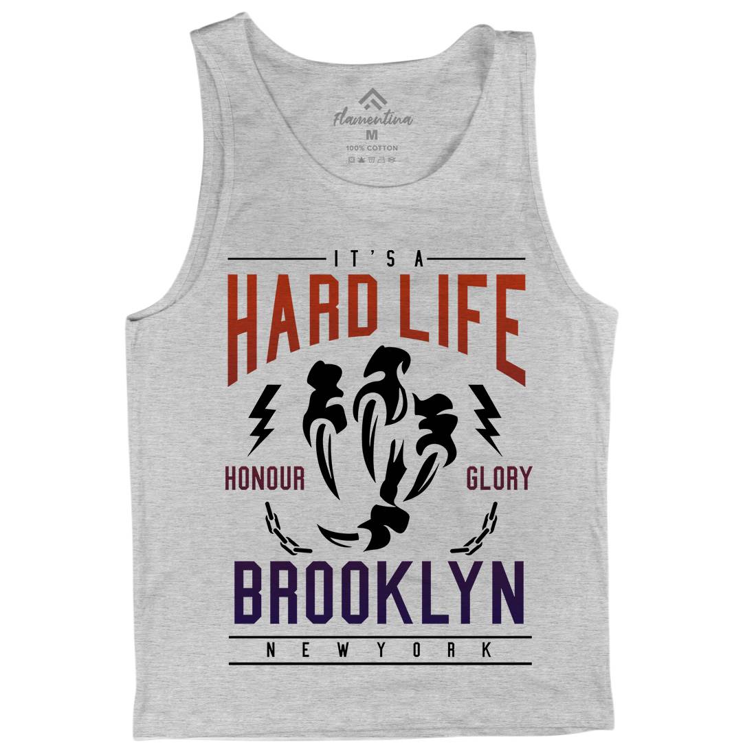Hard Life Mens Tank Top Vest Gym A239