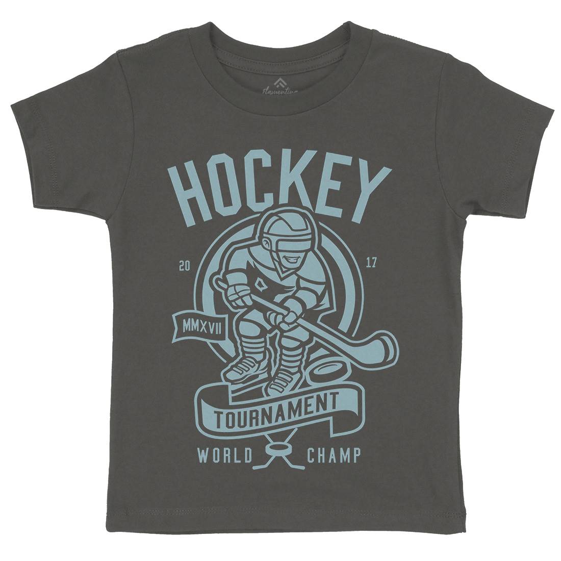 Hockey Kids Crew Neck T-Shirt Sport A240