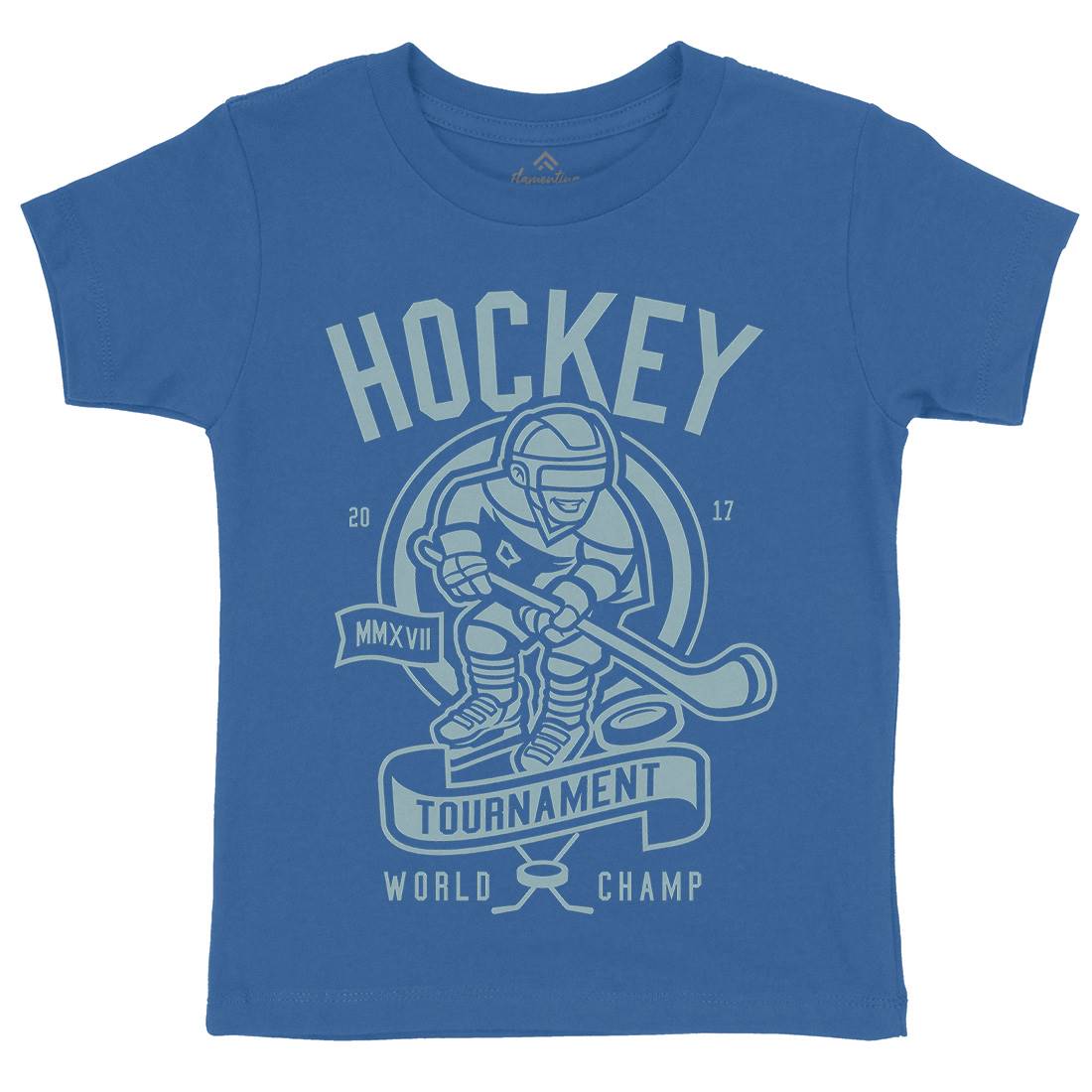 Hockey Kids Organic Crew Neck T-Shirt Sport A240