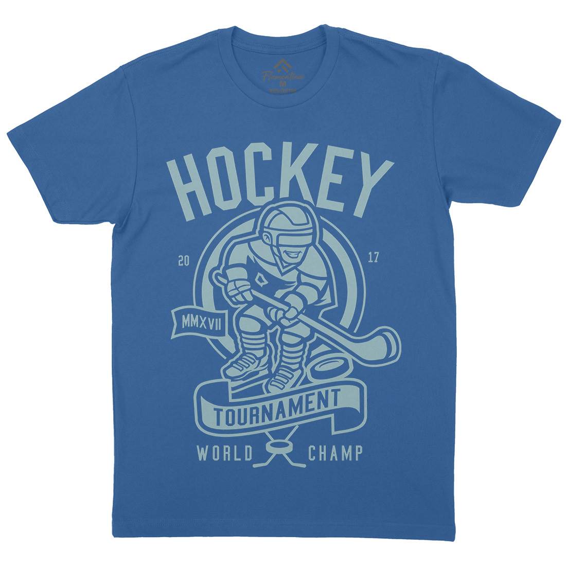 Hockey Mens Organic Crew Neck T-Shirt Sport A240