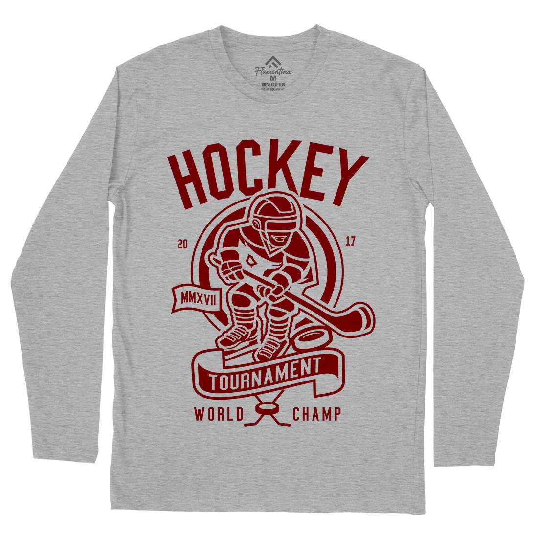 Hockey Mens Long Sleeve T-Shirt Sport A240