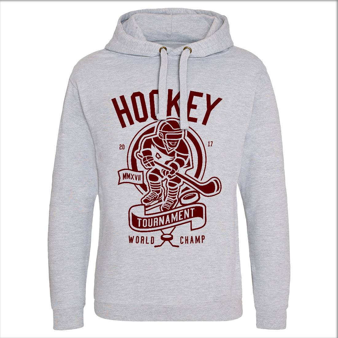 Hockey Mens Hoodie Without Pocket Sport A240