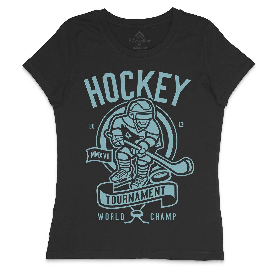 Hockey Womens Crew Neck T-Shirt Sport A240