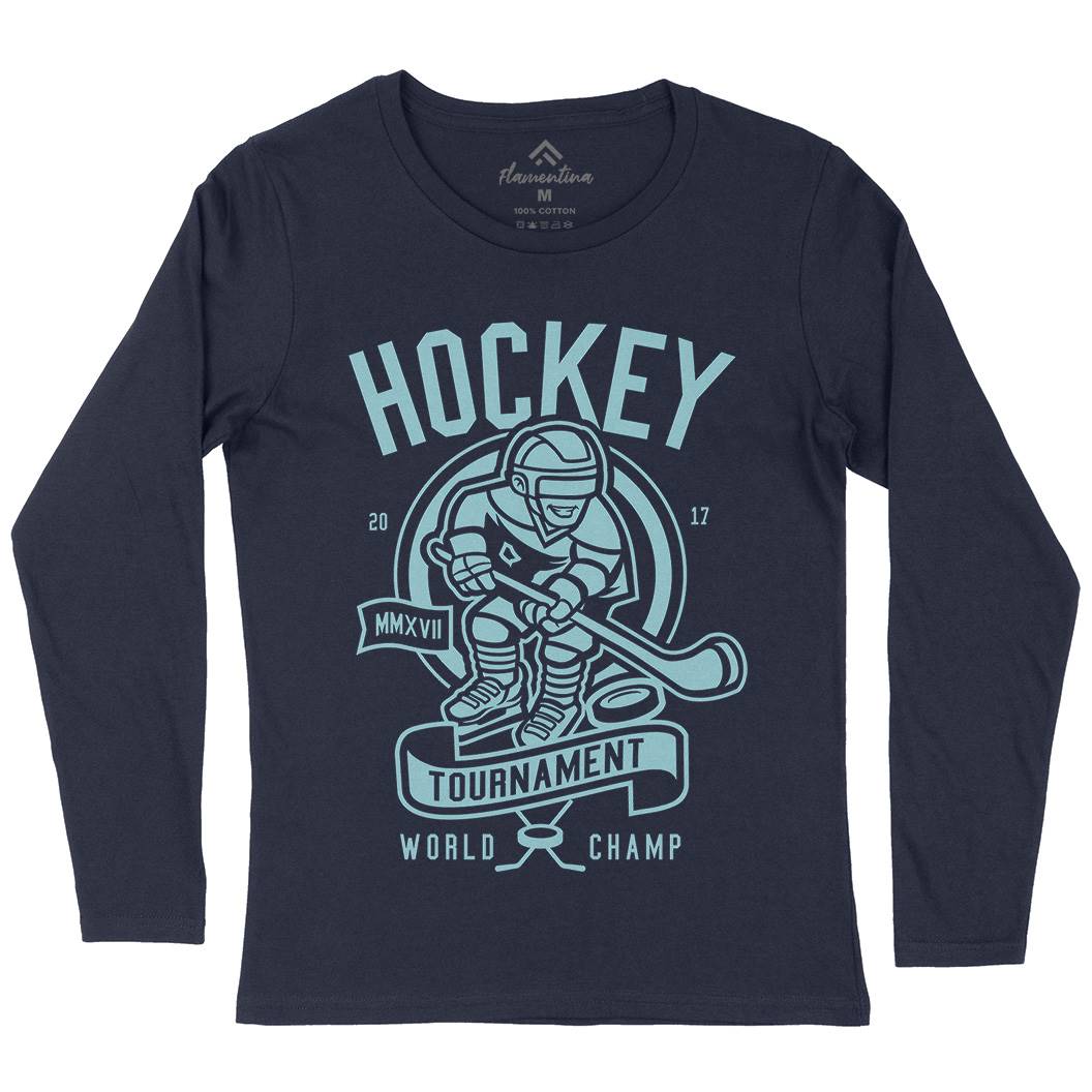 Hockey Womens Long Sleeve T-Shirt Sport A240