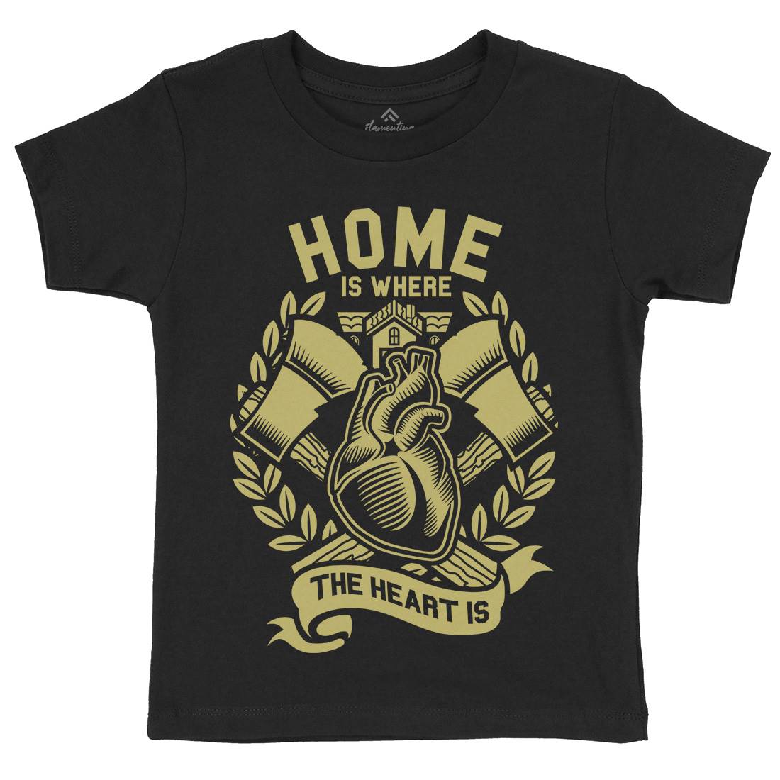 Home Kids Crew Neck T-Shirt Quotes A241