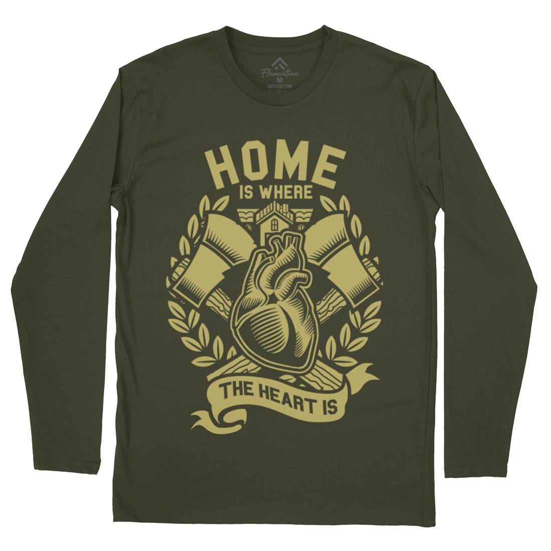 Home Mens Long Sleeve T-Shirt Quotes A241