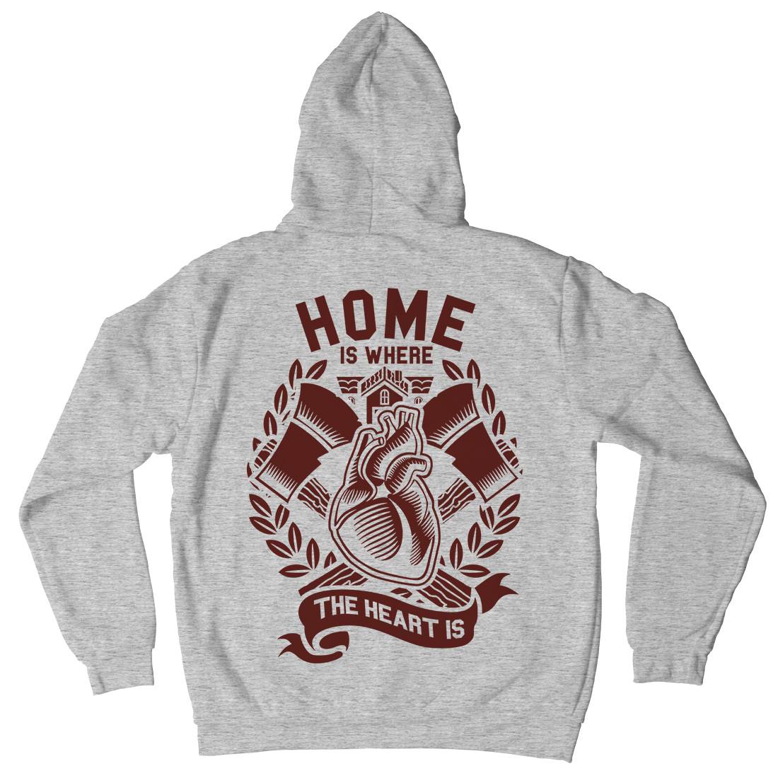 Home Kids Crew Neck Hoodie Quotes A241