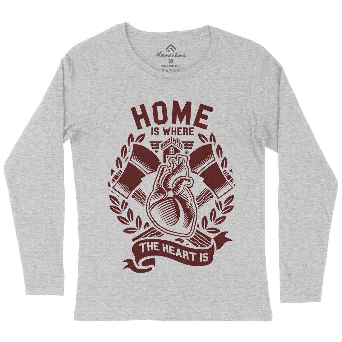 Home Womens Long Sleeve T-Shirt Quotes A241