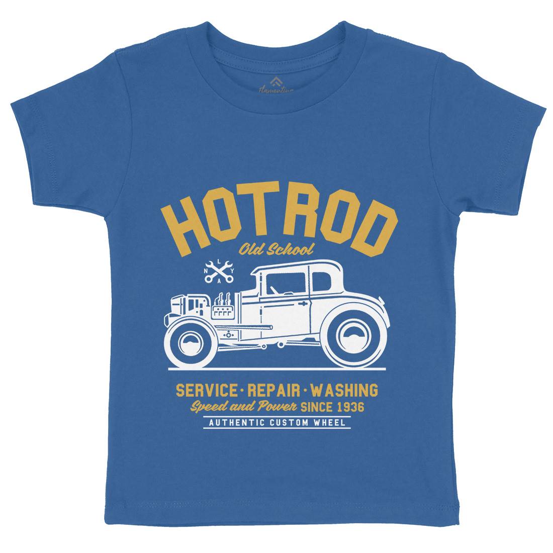 Hot Rod Kids Crew Neck T-Shirt Cars A242