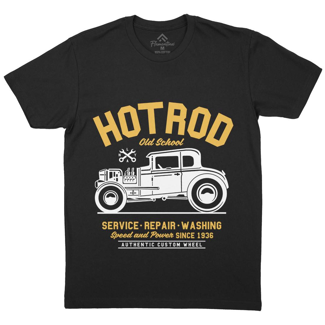 Hot Rod Mens Crew Neck T-Shirt Cars A242