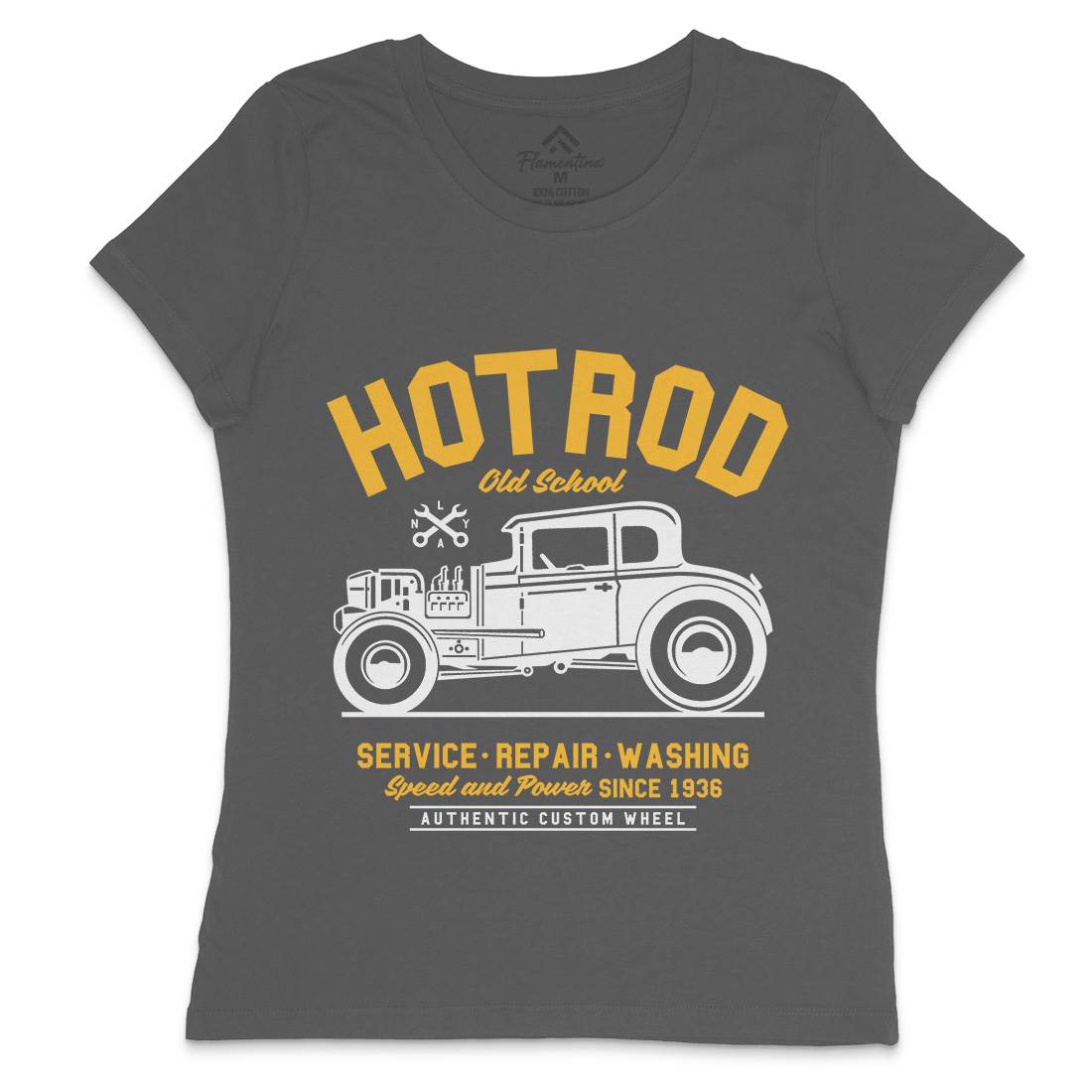 Hot Rod Womens Crew Neck T-Shirt Cars A242