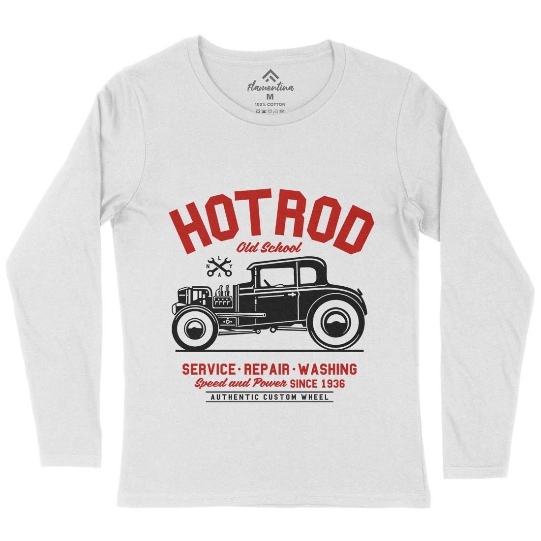 Hot Rod Womens Long Sleeve T-Shirt Cars A242