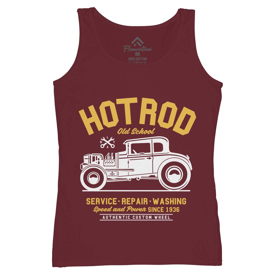 Hot Rod Womens Organic Tank Top Vest Cars A242