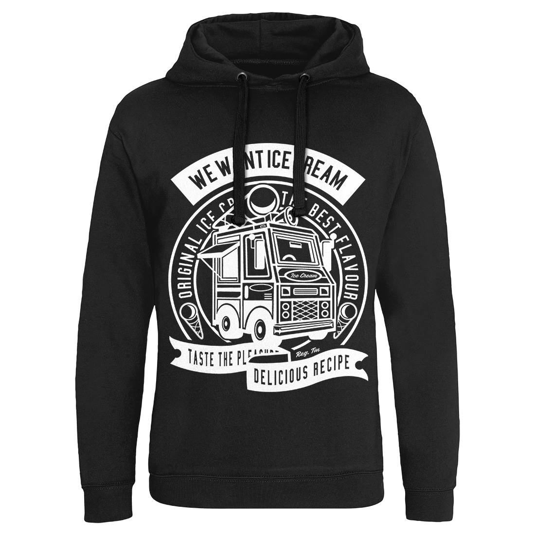 Ice Cream Truck Mens Hoodie Without Pocket Food A243