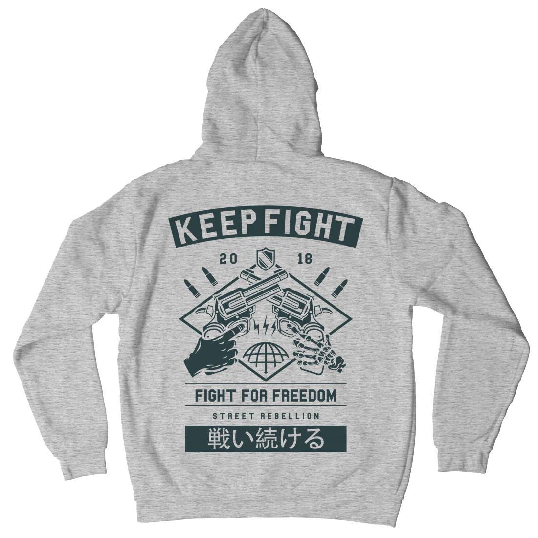 Keep Fight Kids Crew Neck Hoodie Illuminati A245