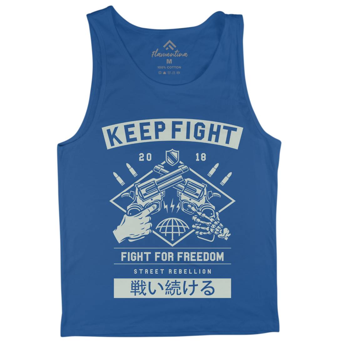 Keep Fight Mens Tank Top Vest Illuminati A245