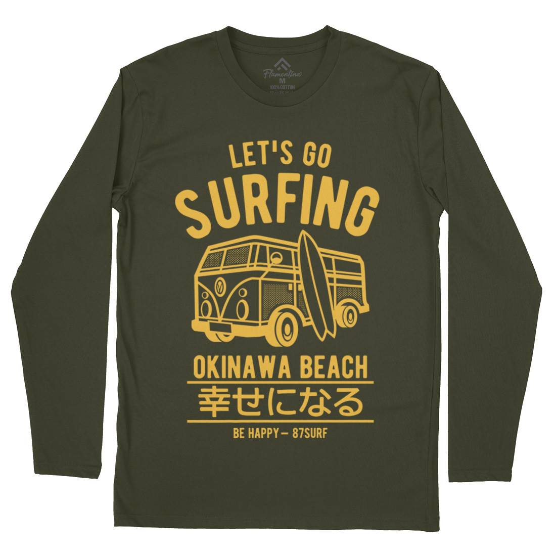 Let&#39;s Go Surfing Mens Long Sleeve T-Shirt Surf A247