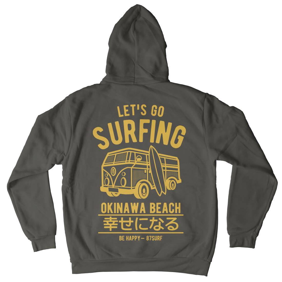 Let&#39;s Go Surfing Mens Hoodie With Pocket Surf A247