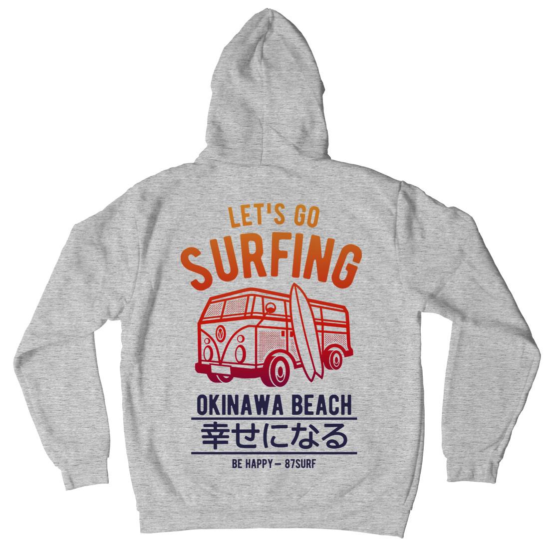 Let&#39;s Go Surfing Kids Crew Neck Hoodie Surf A247