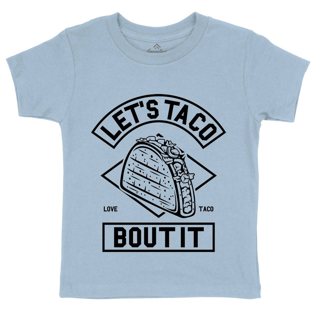 Let&#39;s Taco Kids Organic Crew Neck T-Shirt Food A248