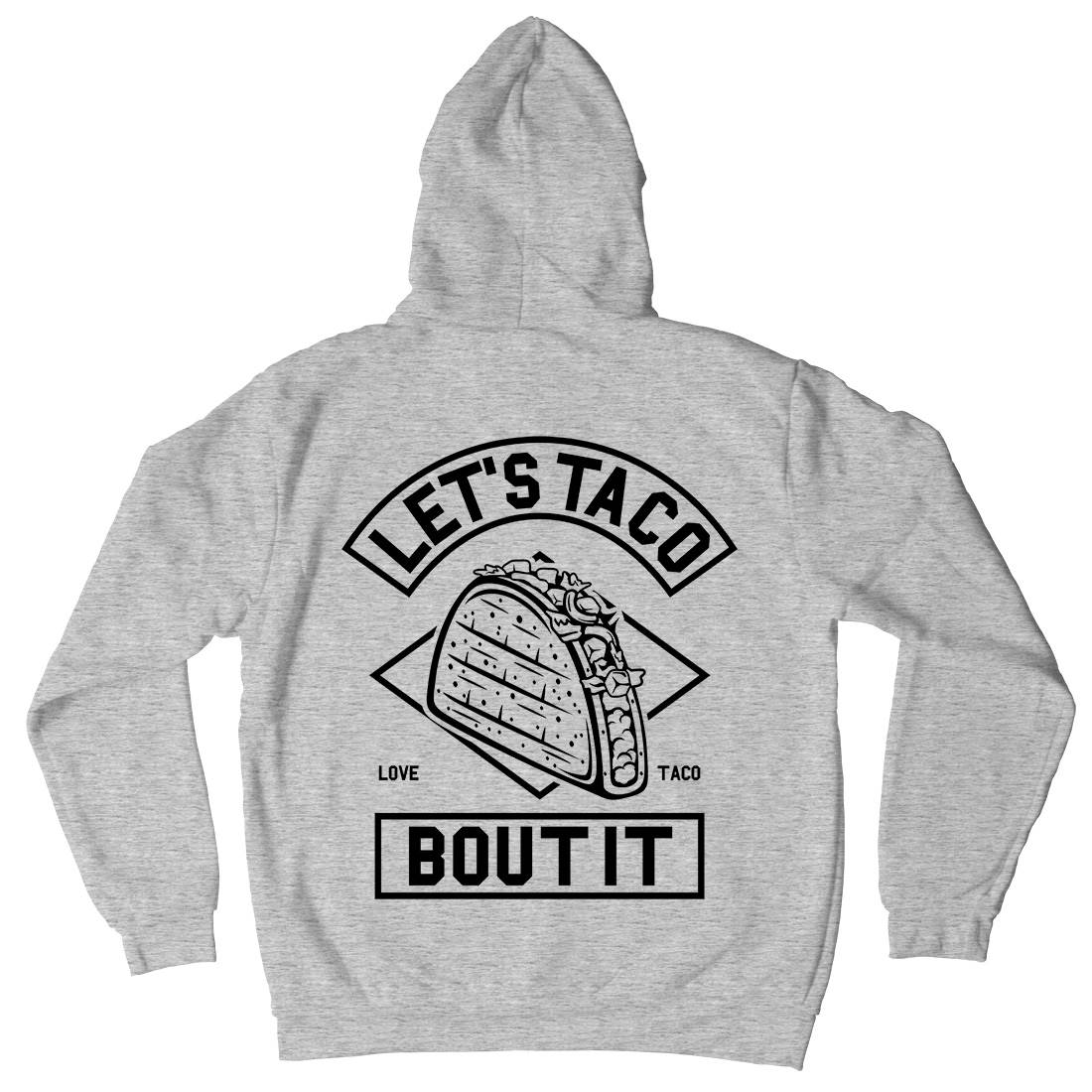 Let&#39;s Taco Mens Hoodie With Pocket Food A248