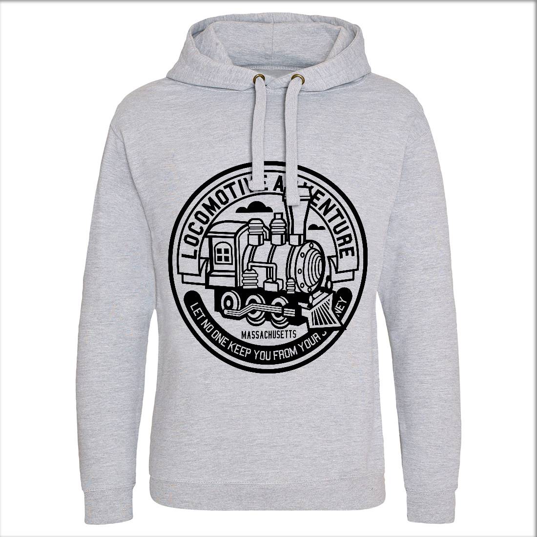 Locomotive Adventure Mens Hoodie Without Pocket Vehicles A250