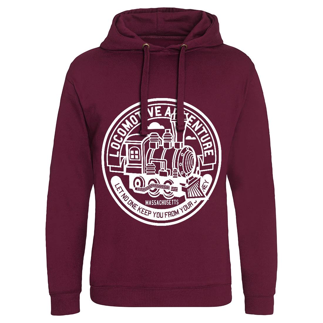 Locomotive Adventure Mens Hoodie Without Pocket Vehicles A250