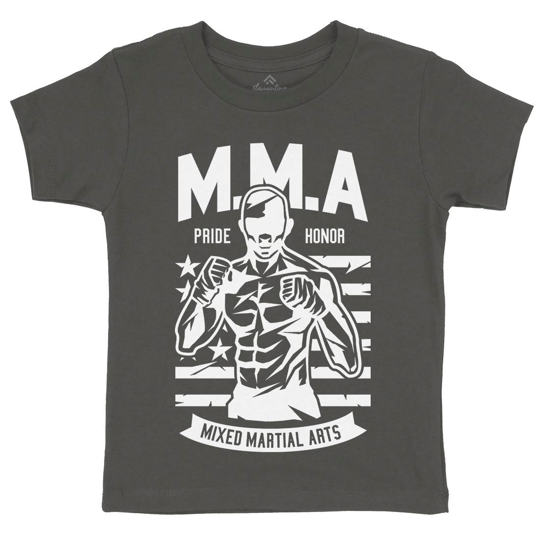 Mma Fighter Kids Organic Crew Neck T-Shirt Sport A252
