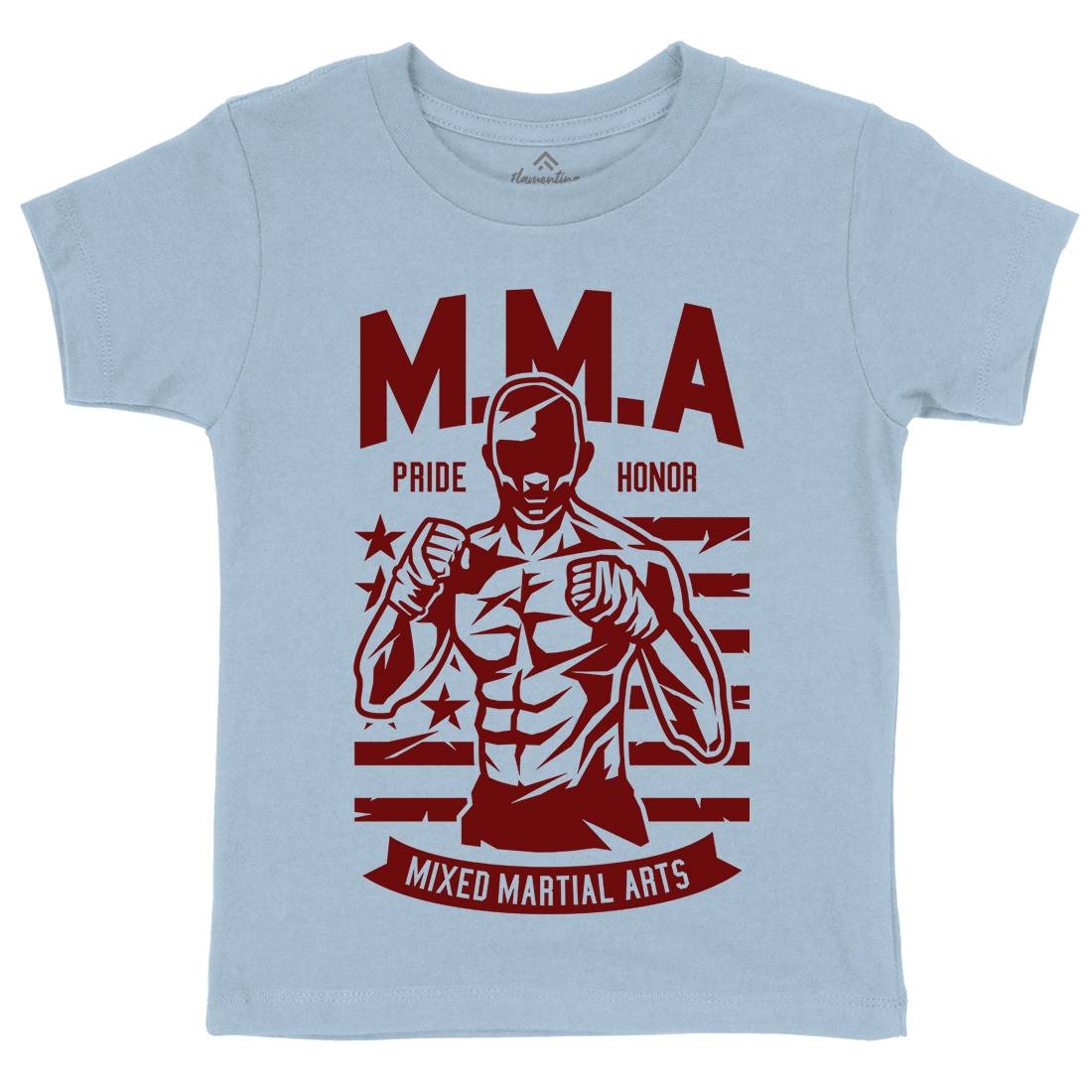 Mma Fighter Kids Organic Crew Neck T-Shirt Sport A252