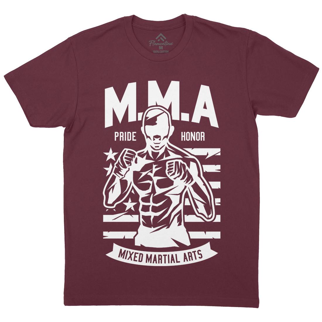Mma Fighter Mens Organic Crew Neck T-Shirt Sport A252