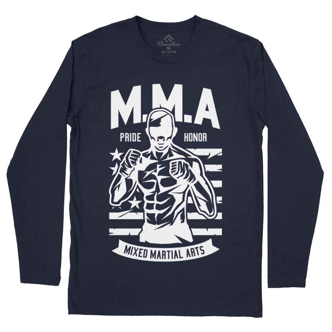 Mma Fighter Mens Long Sleeve T-Shirt Sport A252