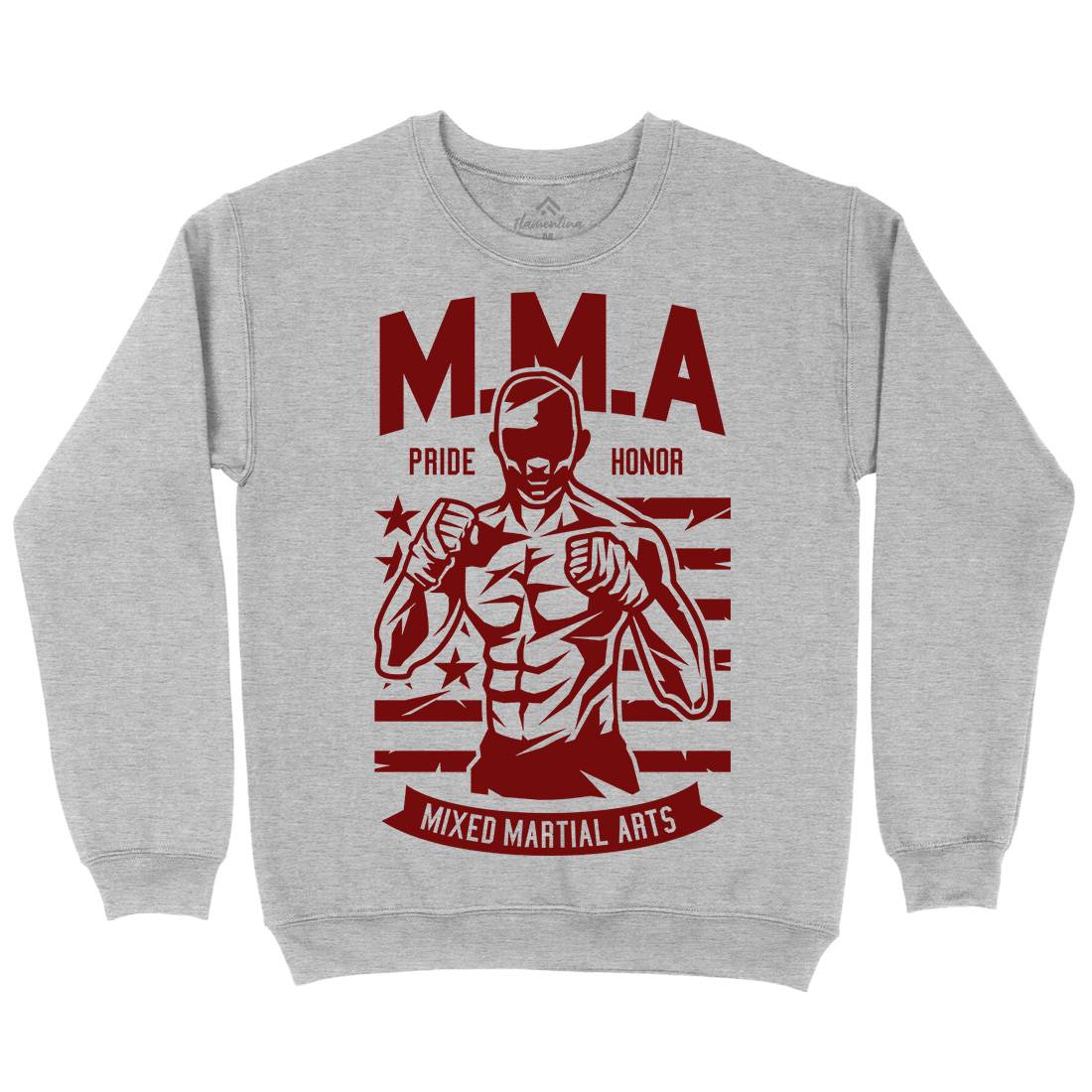 Mma Fighter Mens Crew Neck Sweatshirt Sport A252