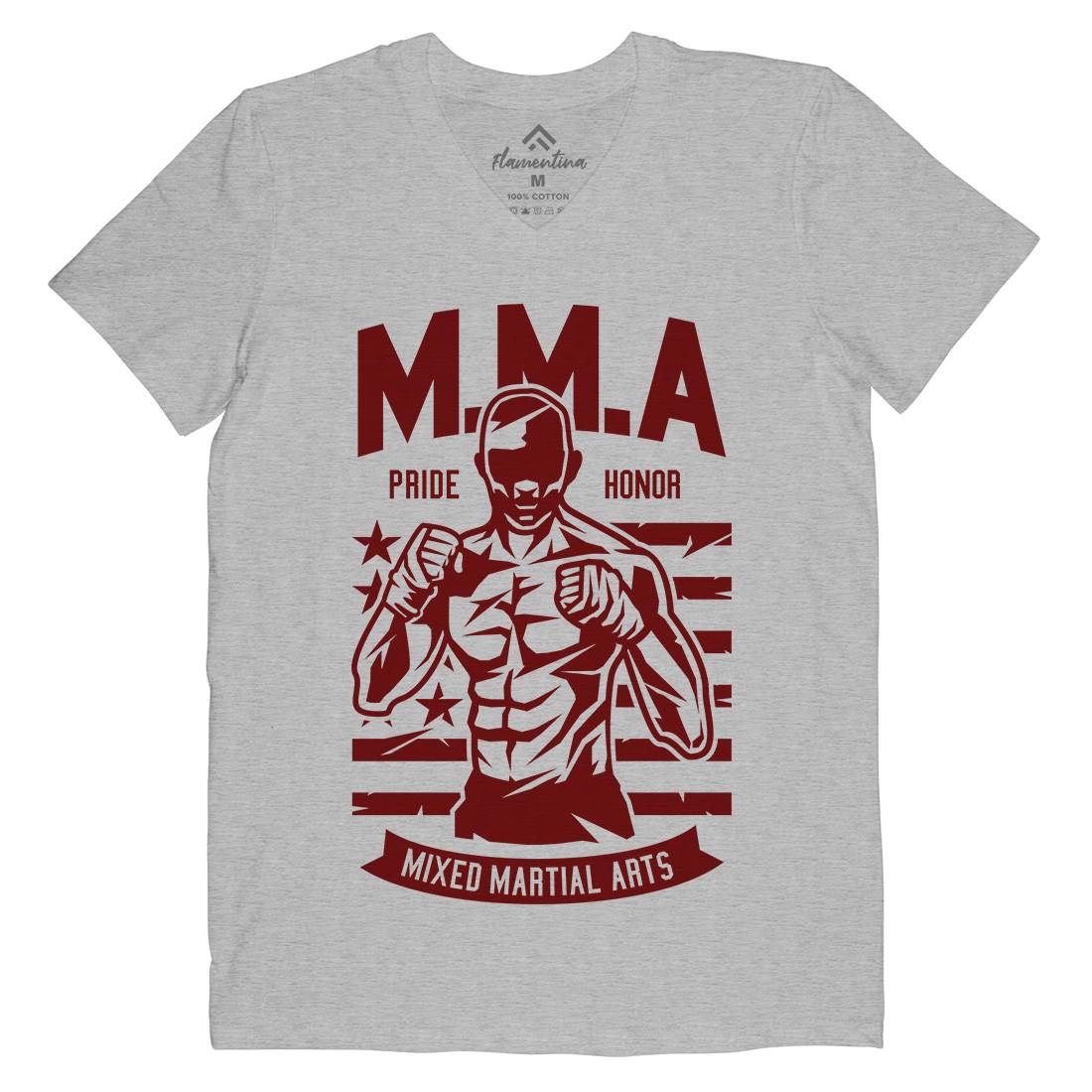 Mma Fighter Mens V-Neck T-Shirt Sport A252