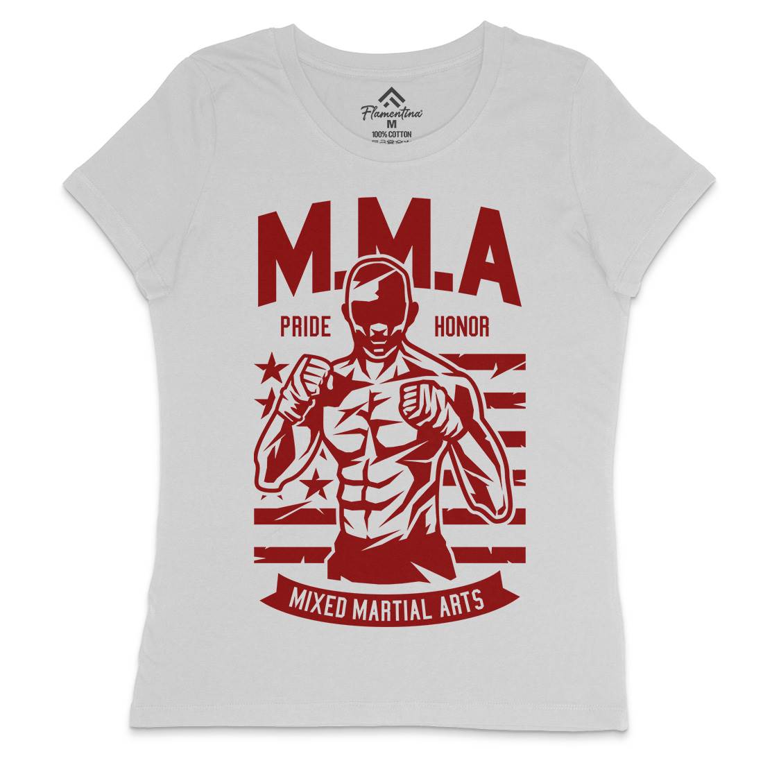Mma Fighter Womens Crew Neck T-Shirt Sport A252