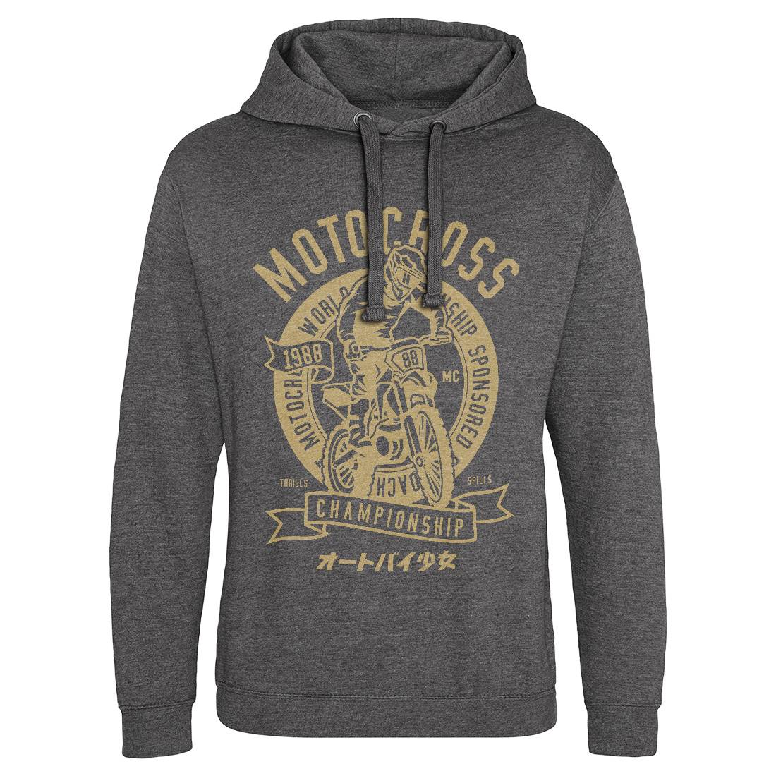 Moto Cross Mens Hoodie Without Pocket Motorcycles A253