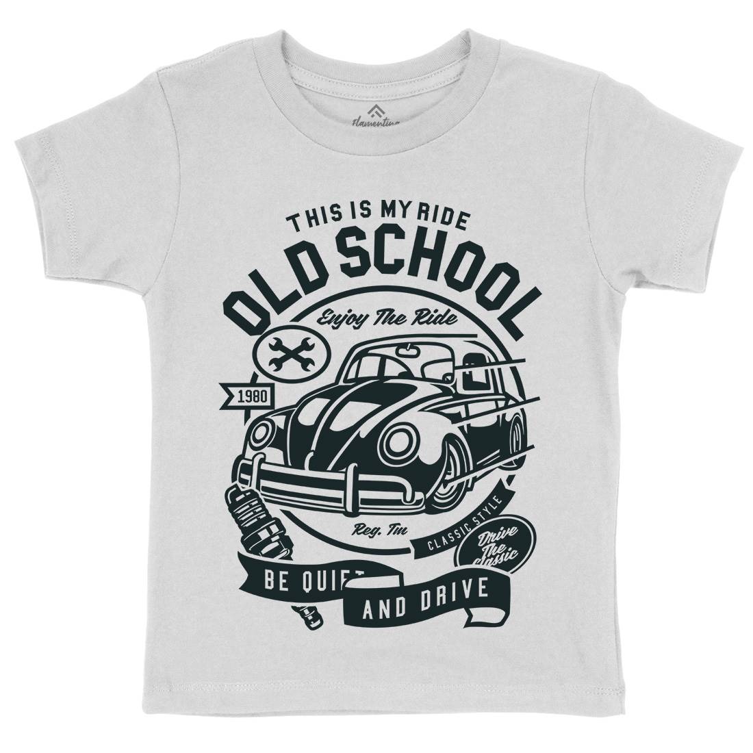 Old School Ride Kids Crew Neck T-Shirt Cars A255