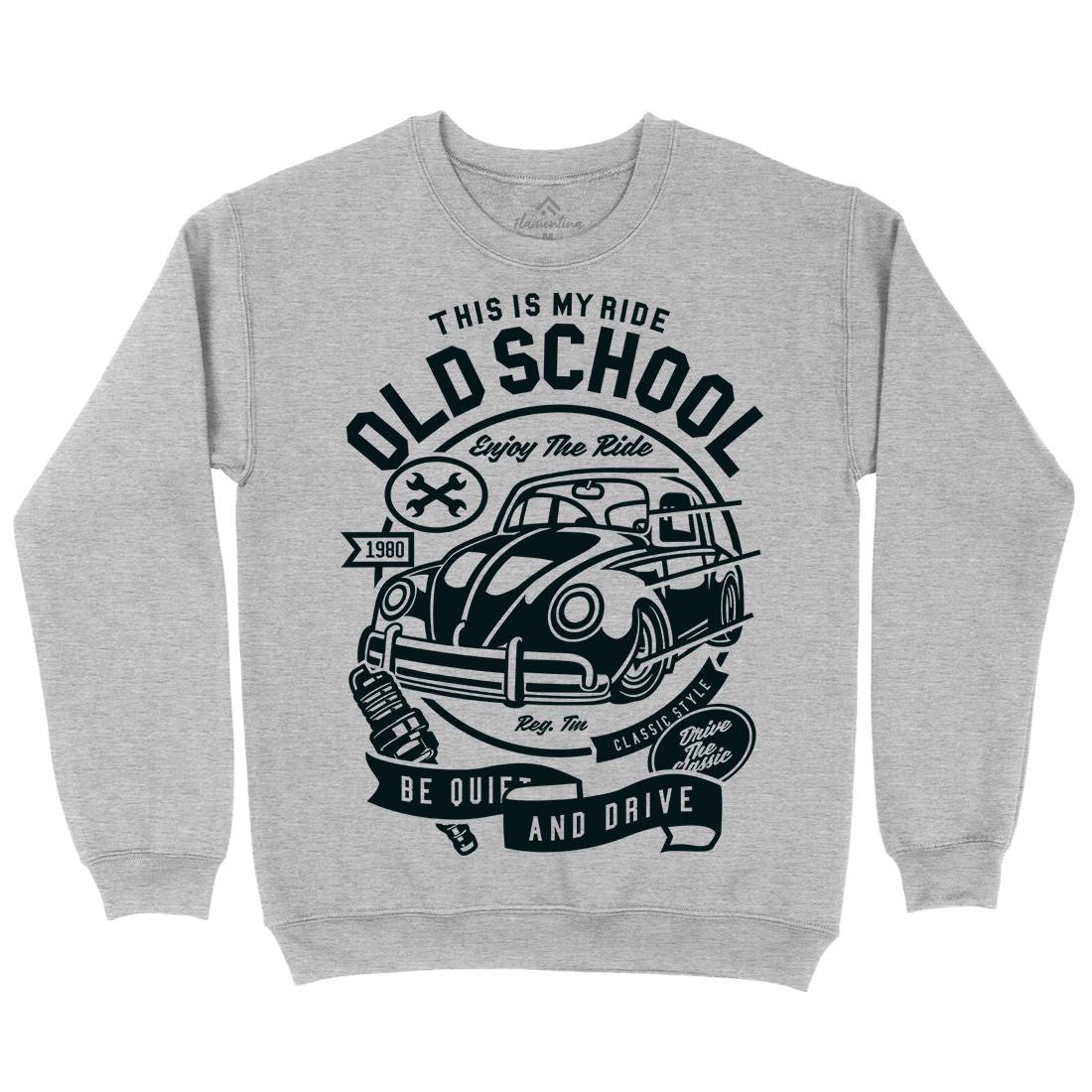 Old School Ride Kids Crew Neck Sweatshirt Cars A255