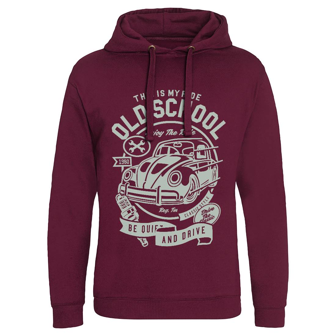 Old School Ride Mens Hoodie Without Pocket Cars A255