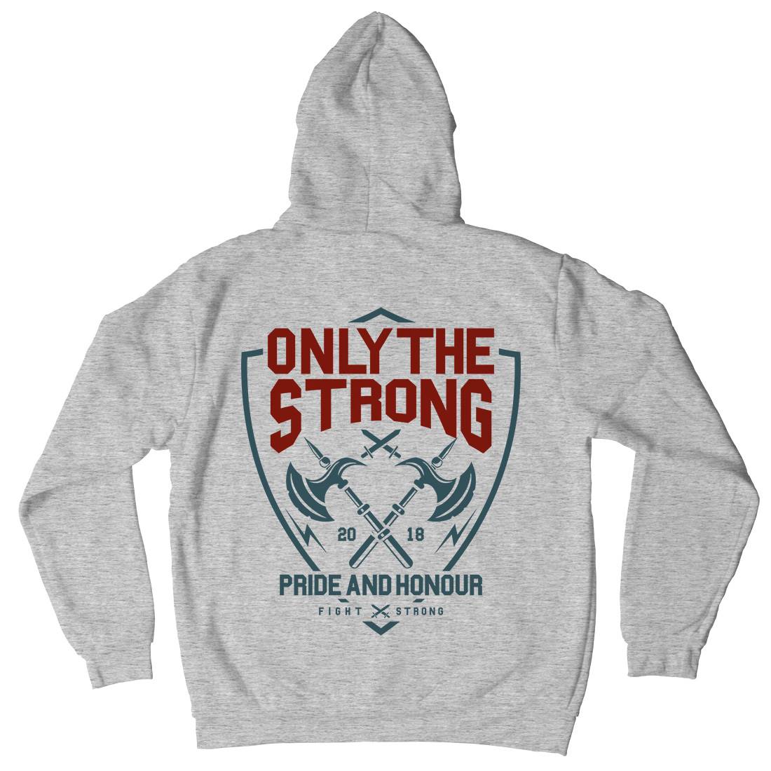 Only The Strong Kids Crew Neck Hoodie Quotes A257
