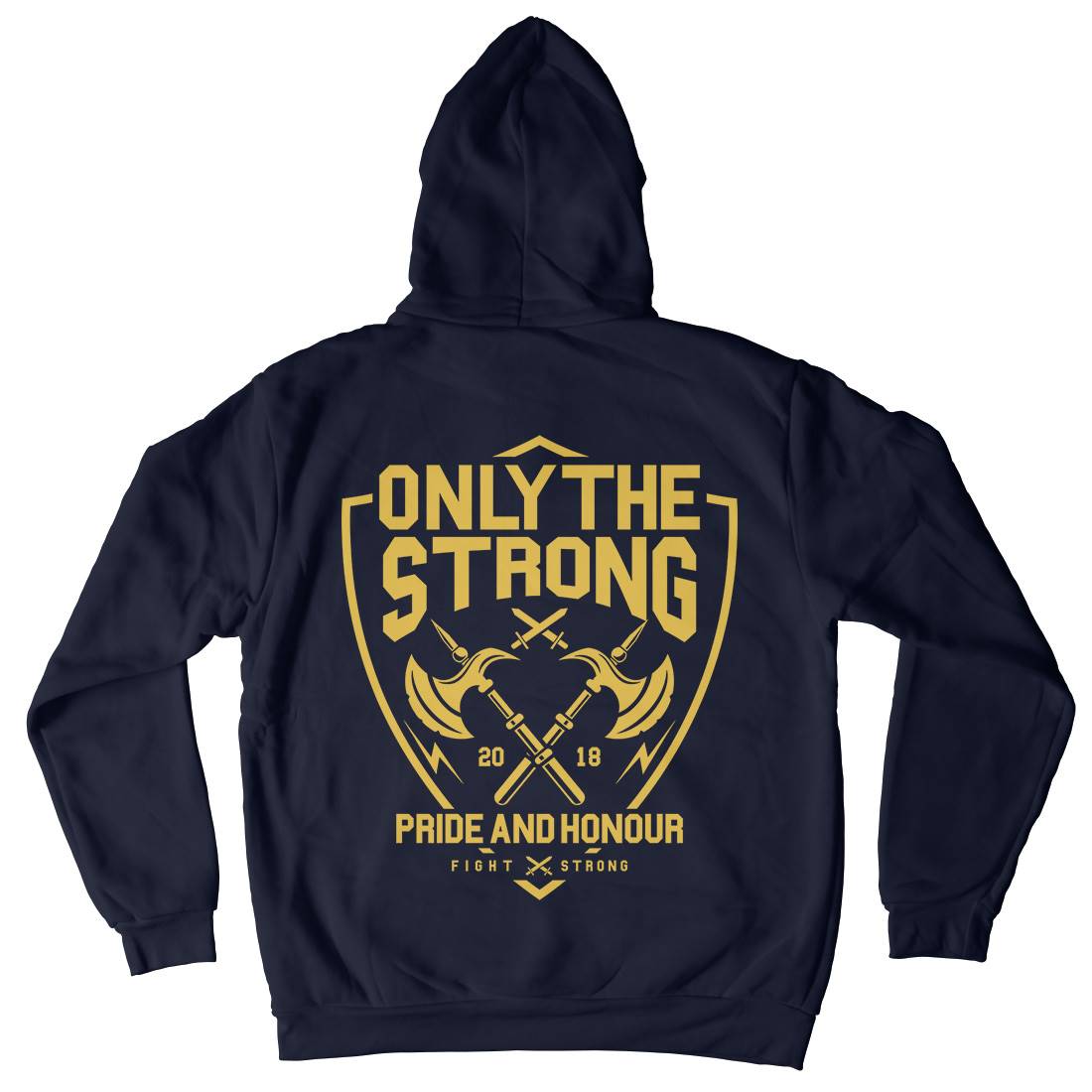Only The Strong Kids Crew Neck Hoodie Quotes A257