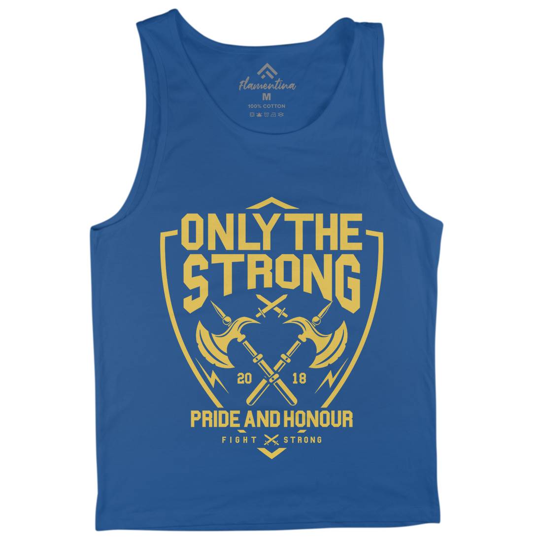Only The Strong Mens Tank Top Vest Quotes A257