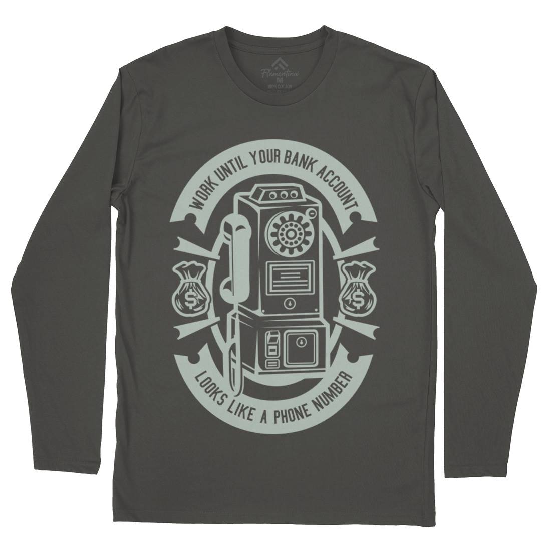 Phone Number Mens Long Sleeve T-Shirt Quotes A258