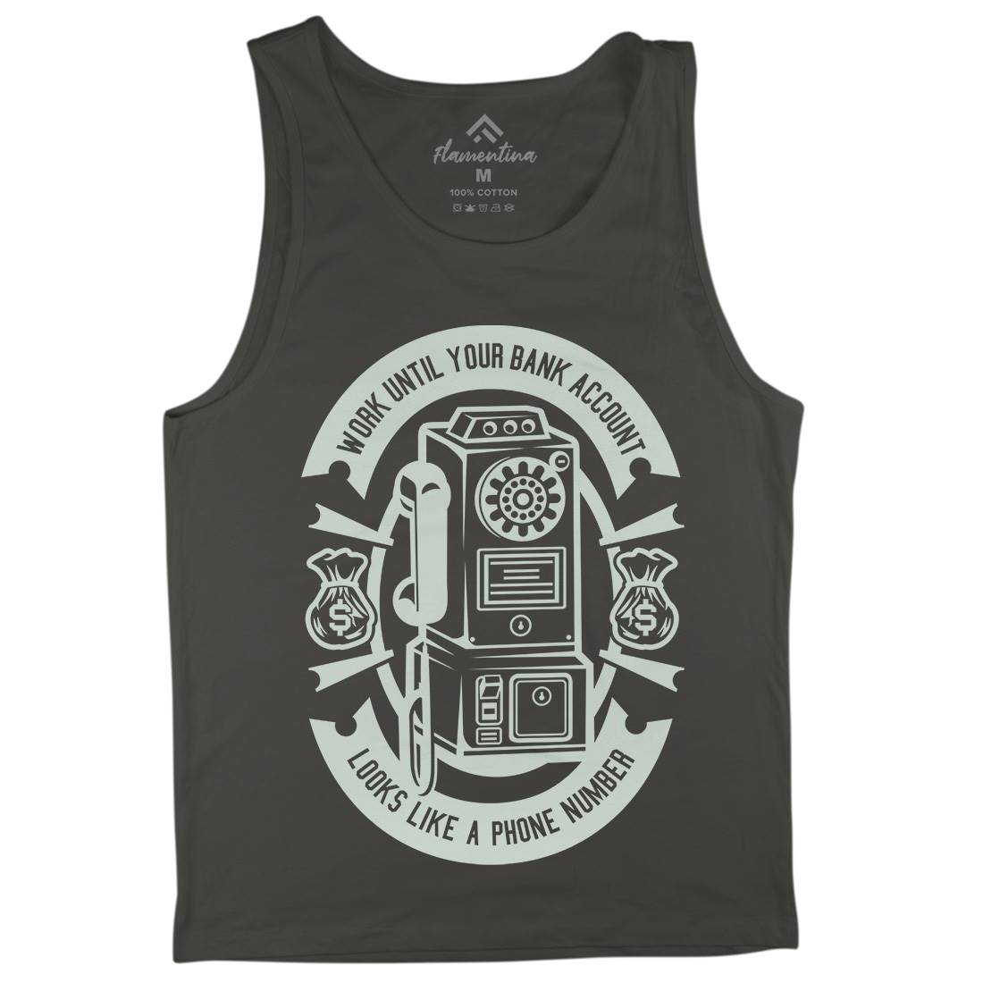 Phone Number Mens Tank Top Vest Quotes A258