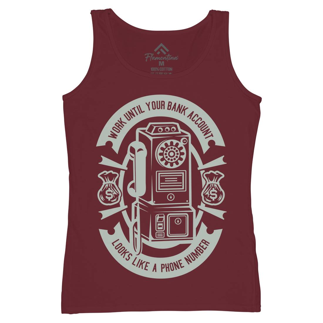 Phone Number Womens Organic Tank Top Vest Quotes A258