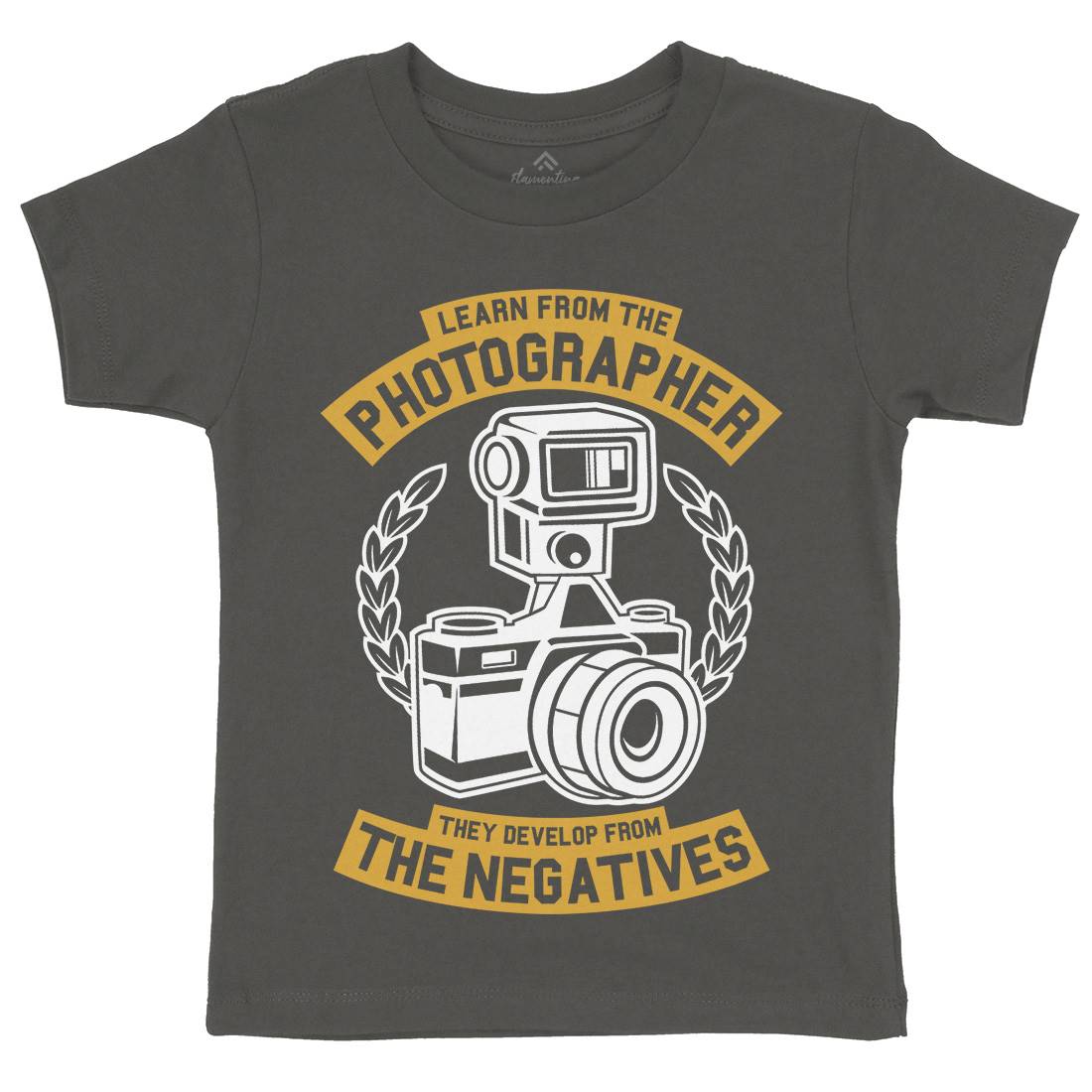 Photographer Kids Organic Crew Neck T-Shirt Media A259