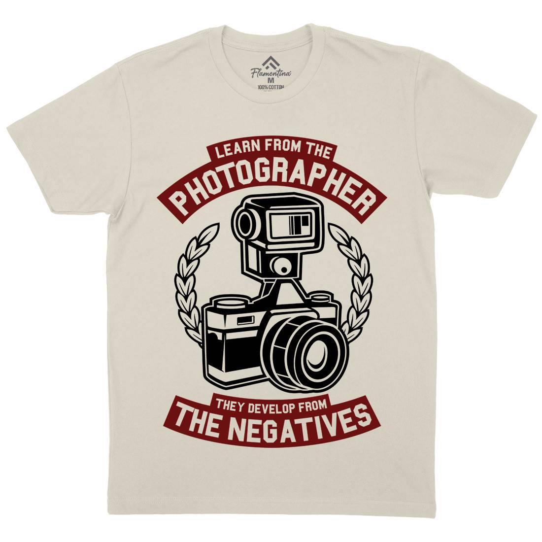 Photographer Mens Organic Crew Neck T-Shirt Media A259
