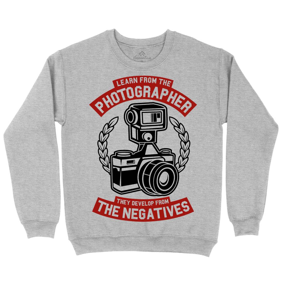 Photographer Mens Crew Neck Sweatshirt Media A259