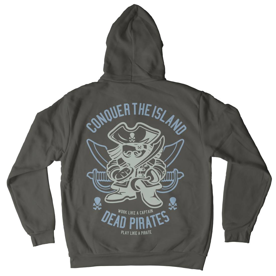 Pirates Mens Hoodie With Pocket Navy A260