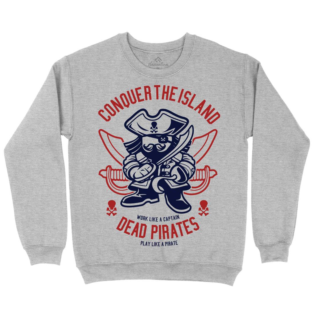 Pirates Kids Crew Neck Sweatshirt Navy A260