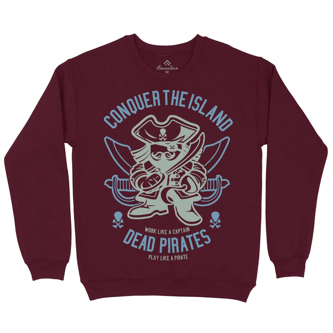 Pirates Kids Crew Neck Sweatshirt Navy A260